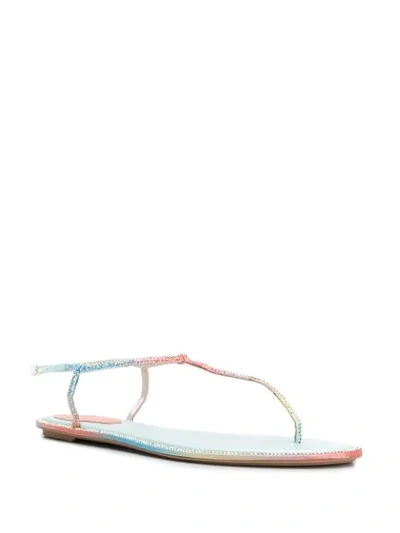 RENÉ CAOVILLA DIANA THONG SANDALS - 蓝色