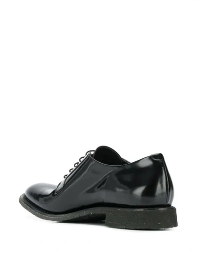 Shop Del Carlo Patent Lace-up Shoes In Black