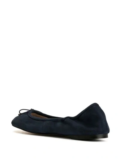 Shop Sam Edelman Tie-fastening Ballerina Shoes In Blue