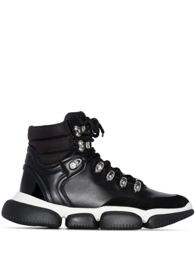 Shop Moncler Ankle Boot Sneakers In Black
