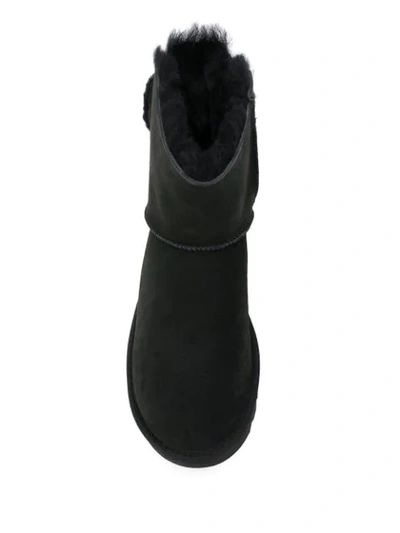 Shop Ugg Bow Ribbon Detail Boots In Black