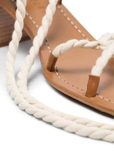 Shop Zimmermann Rope Tie Sandals In White