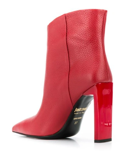 Shop Just Cavalli Pointed Ankle Boots In Red