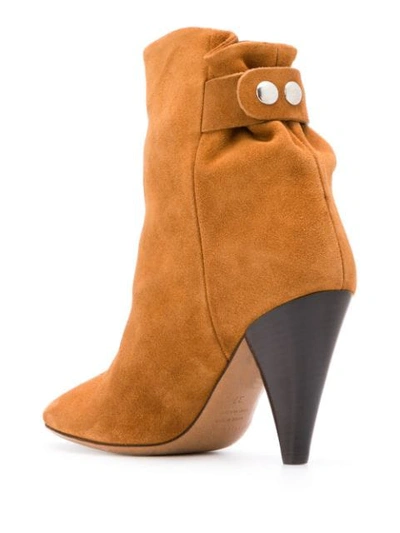Shop Isabel Marant Lystal Ankle Boot In Brown