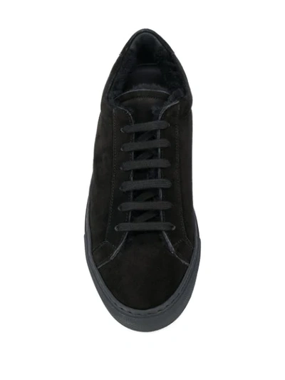 Shop Common Projects Lace-up Low Top Sneakers In Black