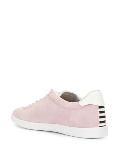 Shop Aquazzura The A Lace-up Sneakers In Pink