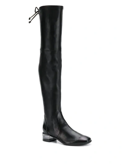 Shop Stuart Weitzman Charolet Boots In Black