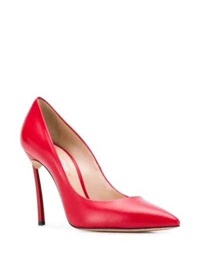 Shop Casadei Blade Pumps In Red