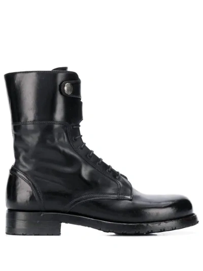 Shop Alberto Fasciani Windy Decorative Button Ankle Boots In Black