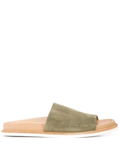 Shop Alberto Fermani Slip-on Sandals In Green