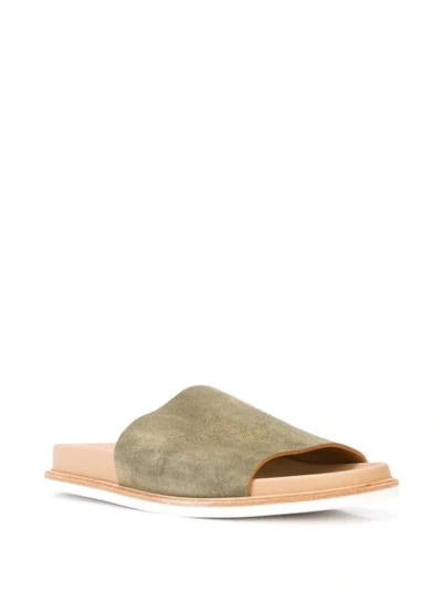 Shop Alberto Fermani Slip-on Sandals In Green