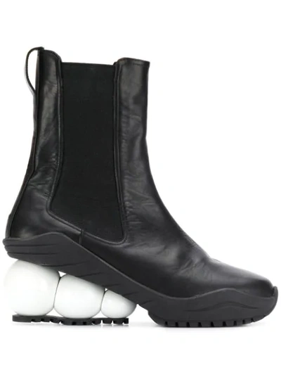 Shop Christopher Kane Looner Boot In 1022 Black / White