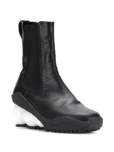 Shop Christopher Kane Looner Boot In 1022 Black / White