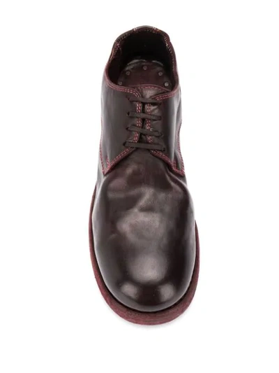 Shop Guidi 792z Derby Shoes In Red