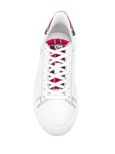 Shop Rossignol Tartan Abel Sneakers In White