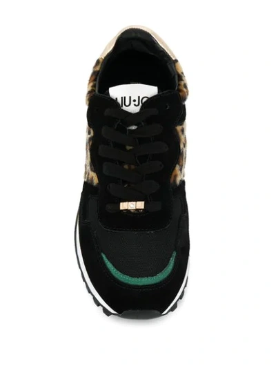 Shop Liu •jo Wonder Sneakers In Black