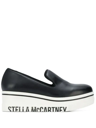 Shop Stella Mccartney Slip-on Platform Sneakers In Black