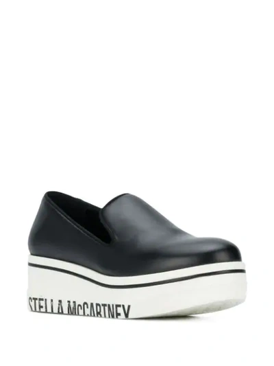 Shop Stella Mccartney Slip-on Platform Sneakers In Black