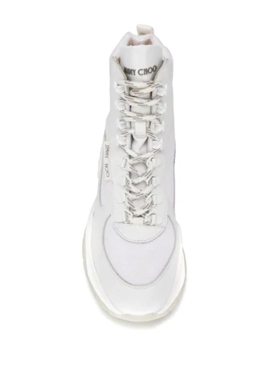 Shop Jimmy Choo Inca High-top Sneakers In White