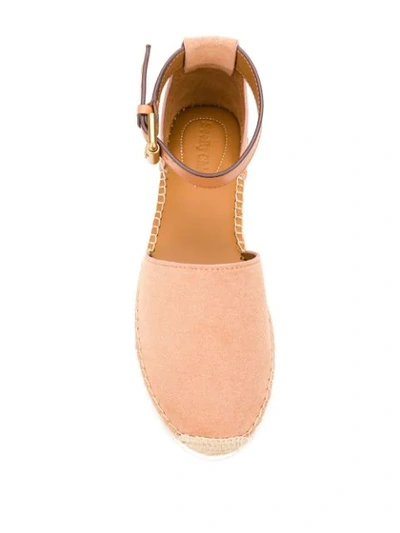 Shop See By Chloé Buckled Espadrille Sandals In Neutrals