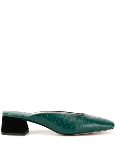 Shop Mara & Mine Daisy Mules In Green