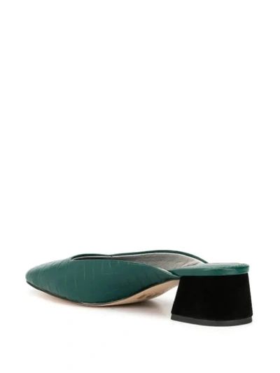 Shop Mara & Mine Daisy Mules In Green