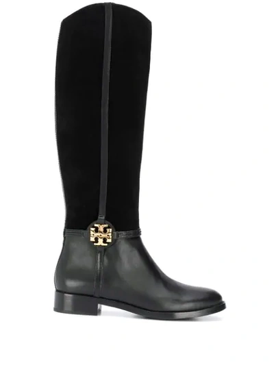 Shop Tory Burch Miller Knee-high Boots In Black