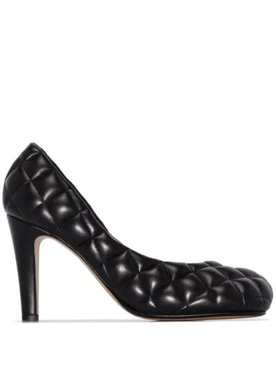 Shop Bottega Veneta 90mm Quilted Pumps In Black