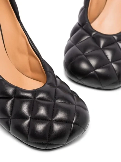 Shop Bottega Veneta 90mm Quilted Pumps In Black