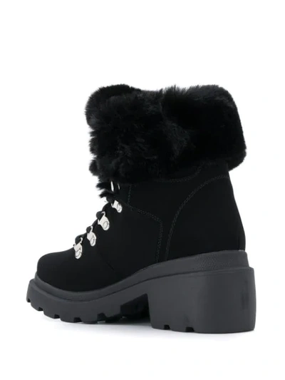Shop Kendall + Kylie Roan Faux-fur Ankle Boots In Black