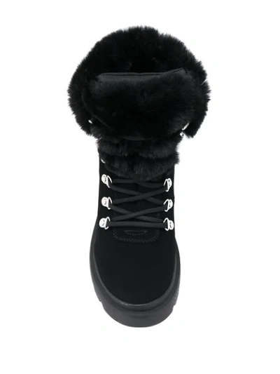 Shop Kendall + Kylie Roan Faux-fur Ankle Boots In Black