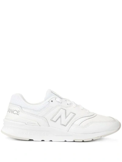 Shop New Balance Tonal Chunky Low Top Sneakers In White