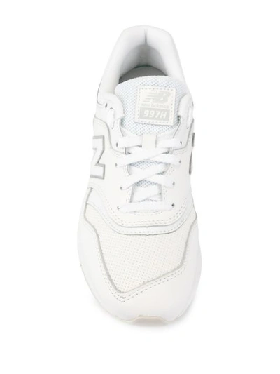 Shop New Balance Tonal Chunky Low Top Sneakers In White