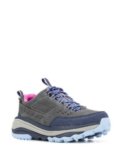 Shop Hoka One One Panelled Sneakers In Grey