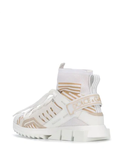 Shop Dolce & Gabbana High-top Sneakers In White