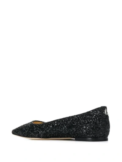 Shop Jimmy Choo Mirele Ballerina Shoes In Black