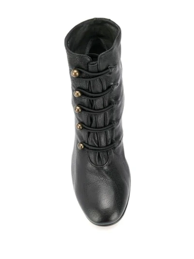 Shop Officine Creative Block Heel Boots In Black