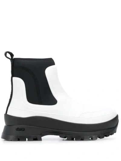 Shop Stella Mccartney Utility Ankle Boots In White