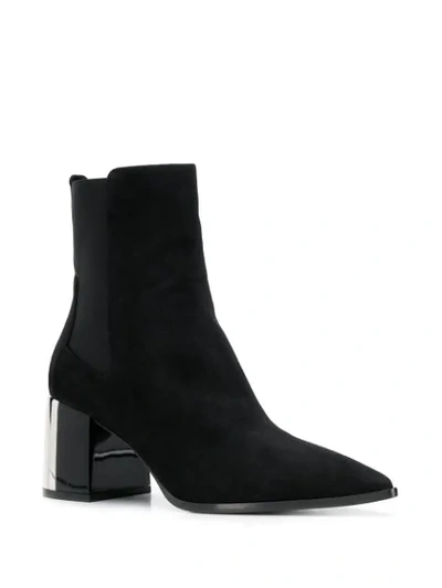 Shop Casadei Nico Ankle Boots In Black