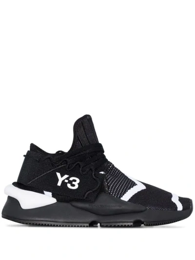 Shop Y-3 Kaiwa Knit Sneakers In Black