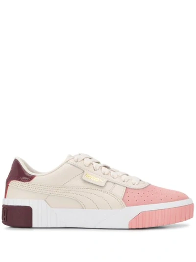 Puma Cali Remix Pink Beige Purple Trainer In White | ModeSens