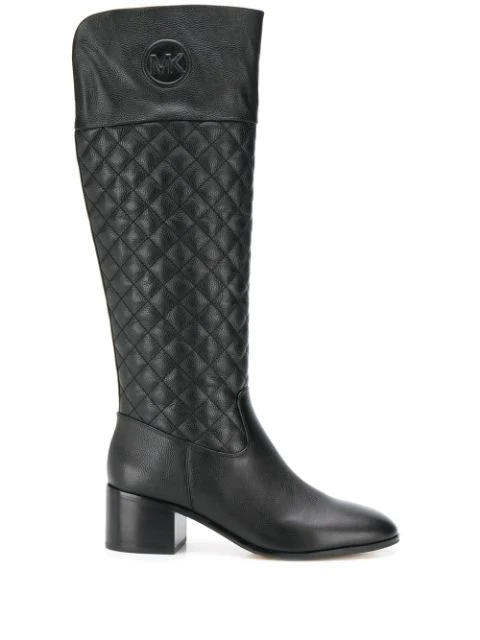 quilted michael kors boots