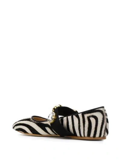 Shop Polly Plume Bonnie Pointed Ballerina Shoes In Black