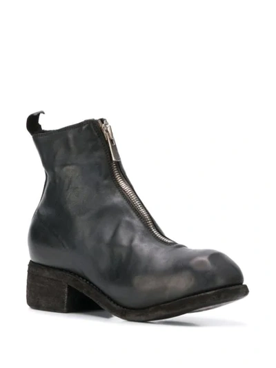 Shop Guidi Vintage Look Ankle Boots In Black