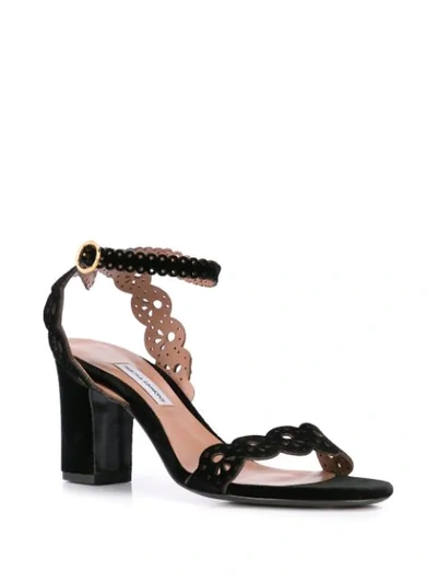 Shop Tabitha Simmons Bobbin Cut-out Sandals In Black