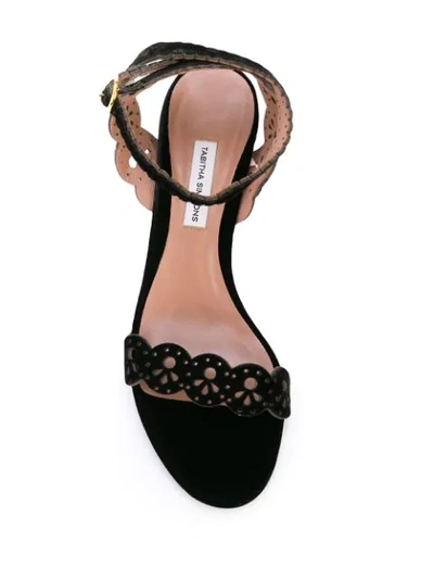 Shop Tabitha Simmons Bobbin Cut-out Sandals In Black