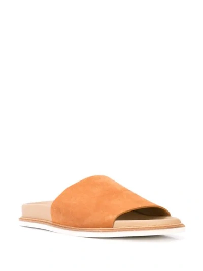 Shop Alberto Fermani Slip-on Sandals In Yellow