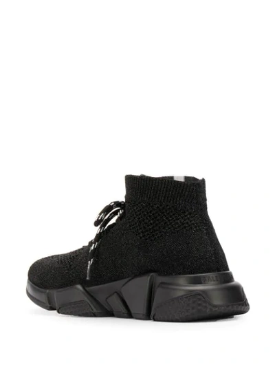 Shop Balenciaga Speed Lace Up Sneakers In Black