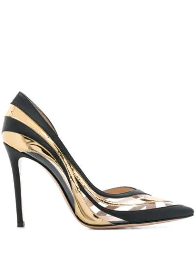 GIANVITO ROSSI WAVY DESIGN PUMP SHOES 