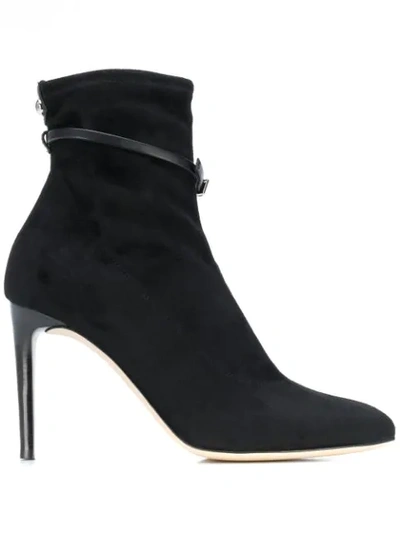 Shop Giuseppe Zanotti Buckle Strap Ankle Boots In Black